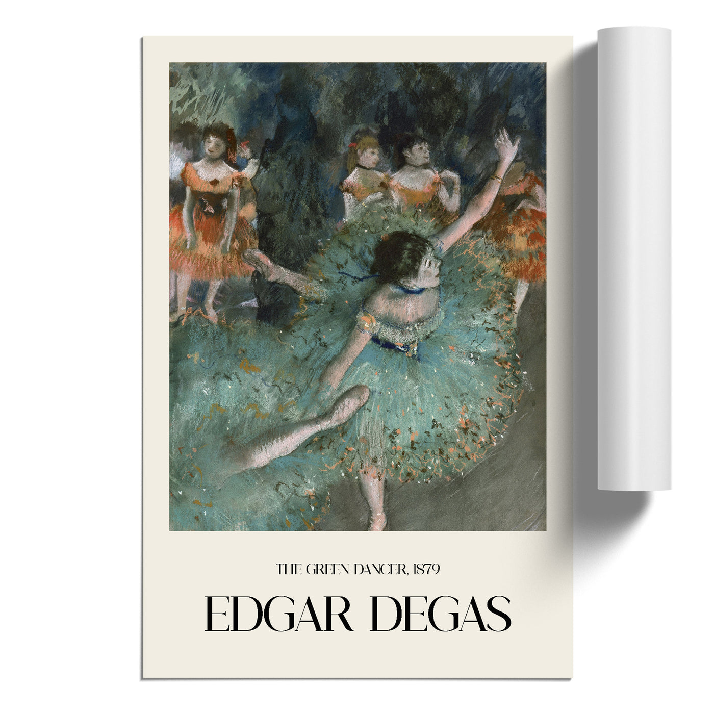 Green Ballet Ballerina Dancers Print By Edgar Degas