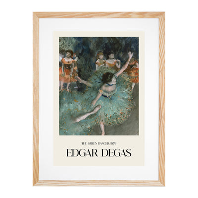 Green Ballet Ballerina Dancers Print By Edgar Degas