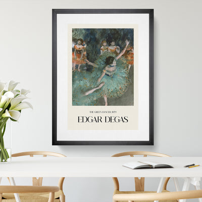 Green Ballet Ballerina Dancers Print By Edgar Degas