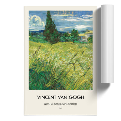 Green Field Print By Vincent Van Gogh