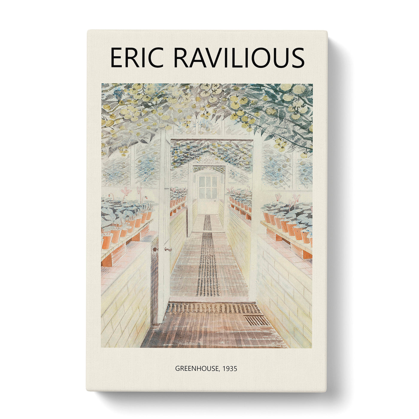 Greenhouse Print By Eric Ravilious Canvas Print Main Image