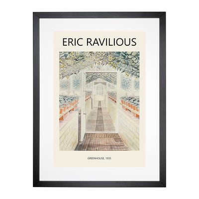 Greenhouse Print By Eric Ravilious Framed Print Main Image