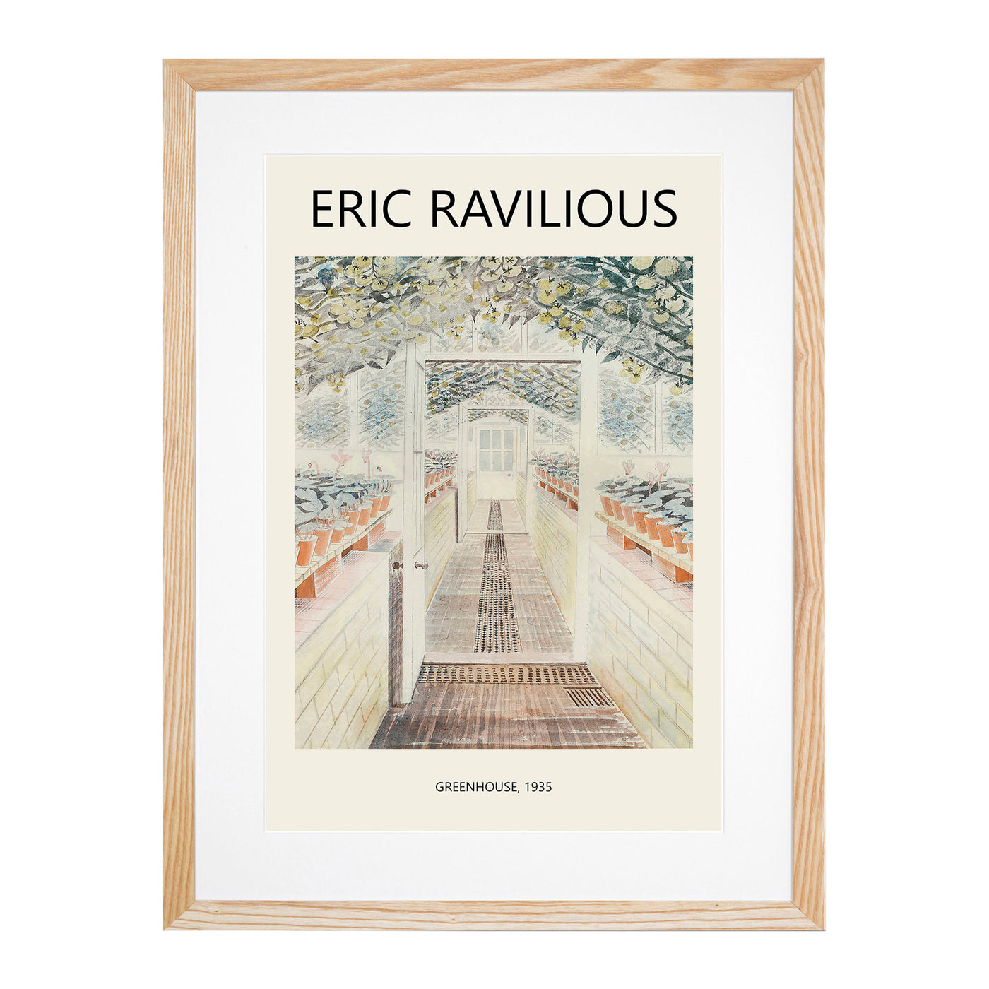 Greenhouse Print By Eric Ravilious