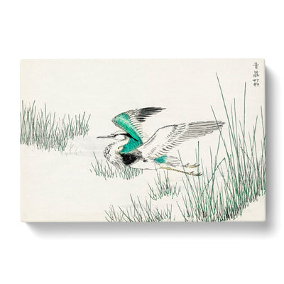 Grey Heron In Flight By Numata Kashu Canvas Print Main Image