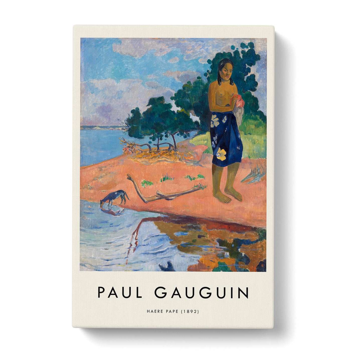 Haere Pape Print By Paul Gauguin Canvas Print Main Image