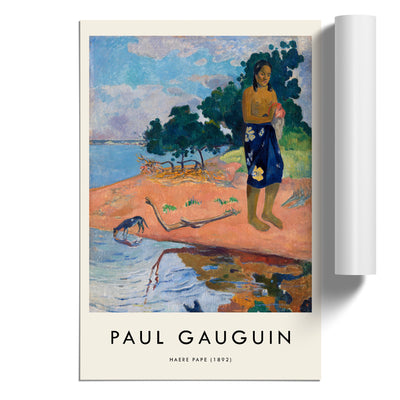 Haere Pape Print By Paul Gauguin