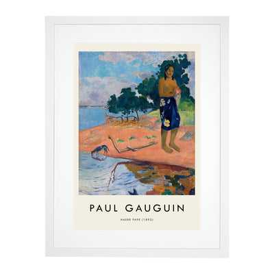 Haere Pape Print By Paul Gauguin