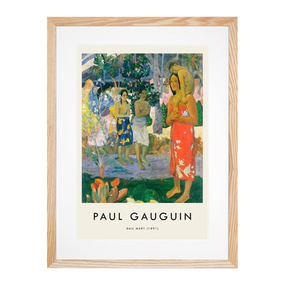 Hail Mary Print By Paul Gauguin