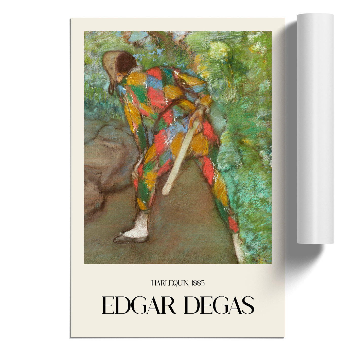 Harlequin Print By Edgar Degas