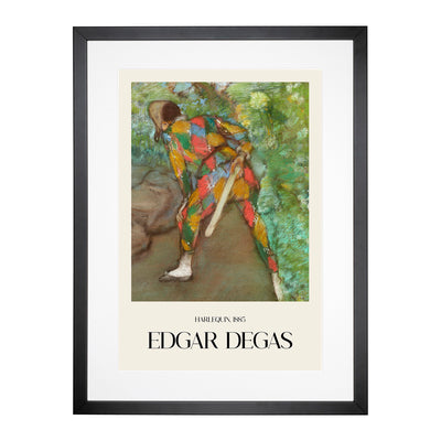 Harlequin Print By Edgar Degas Framed Print Main Image