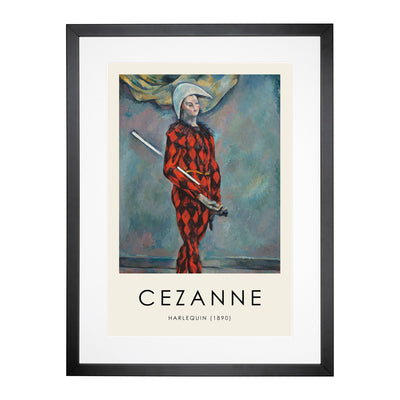 Harlequin Print By Paul Cezanne Framed Print Main Image