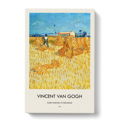 Harvest In Provence Print By Vincent Van Gogh Canvas Print Main Image