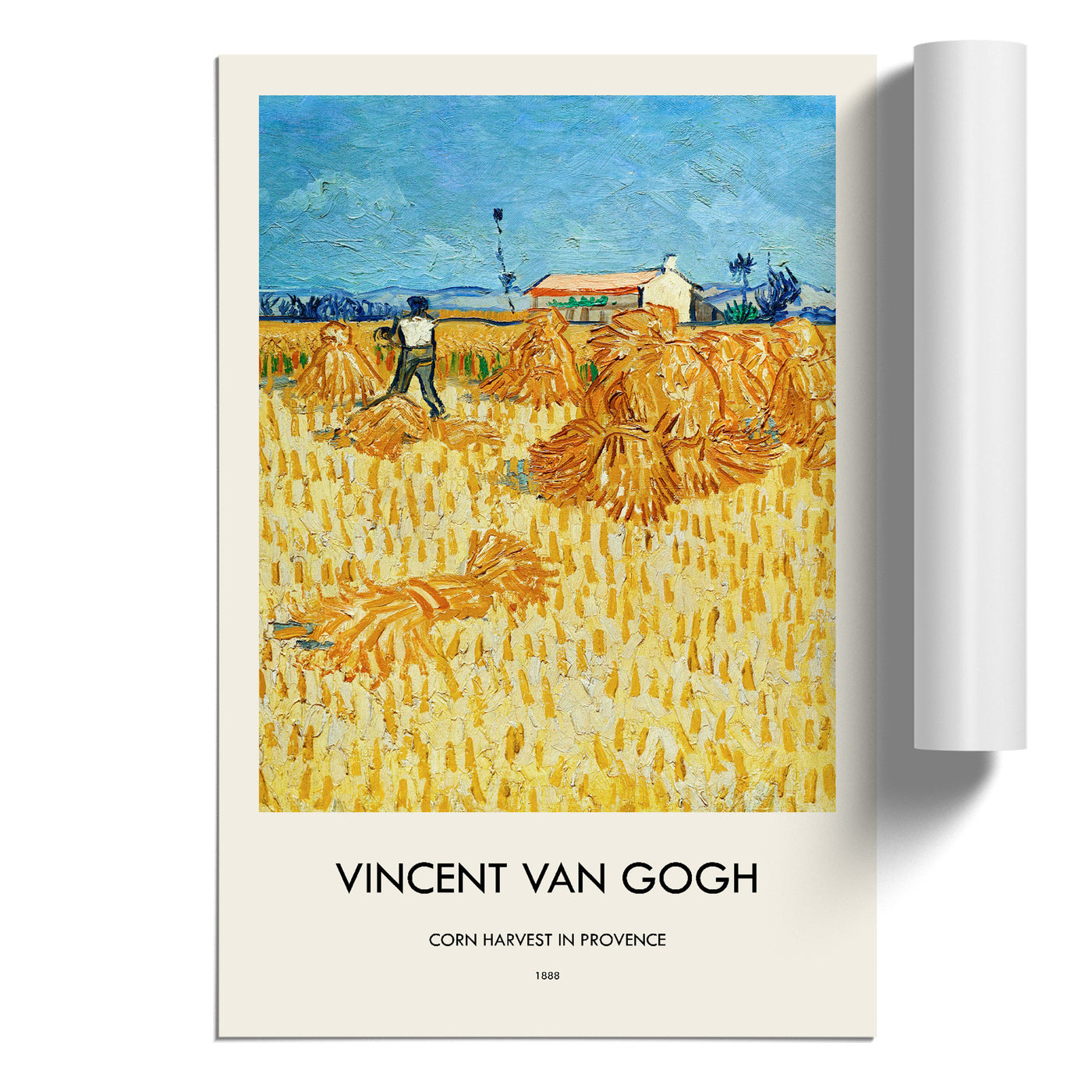 Harvest In Provence Print By Vincent Van Gogh