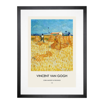 Harvest In Provence Print By Vincent Van Gogh Framed Print Main Image