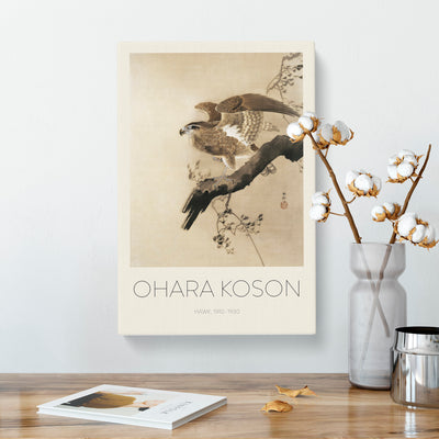 Hawk Print By Ohara Koson