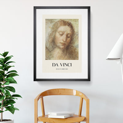 Head Of Christ Print By Leonardo Da Vinci