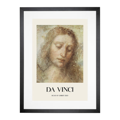 Head Of Christ Print By Leonardo Da Vinci Framed Print Main Image