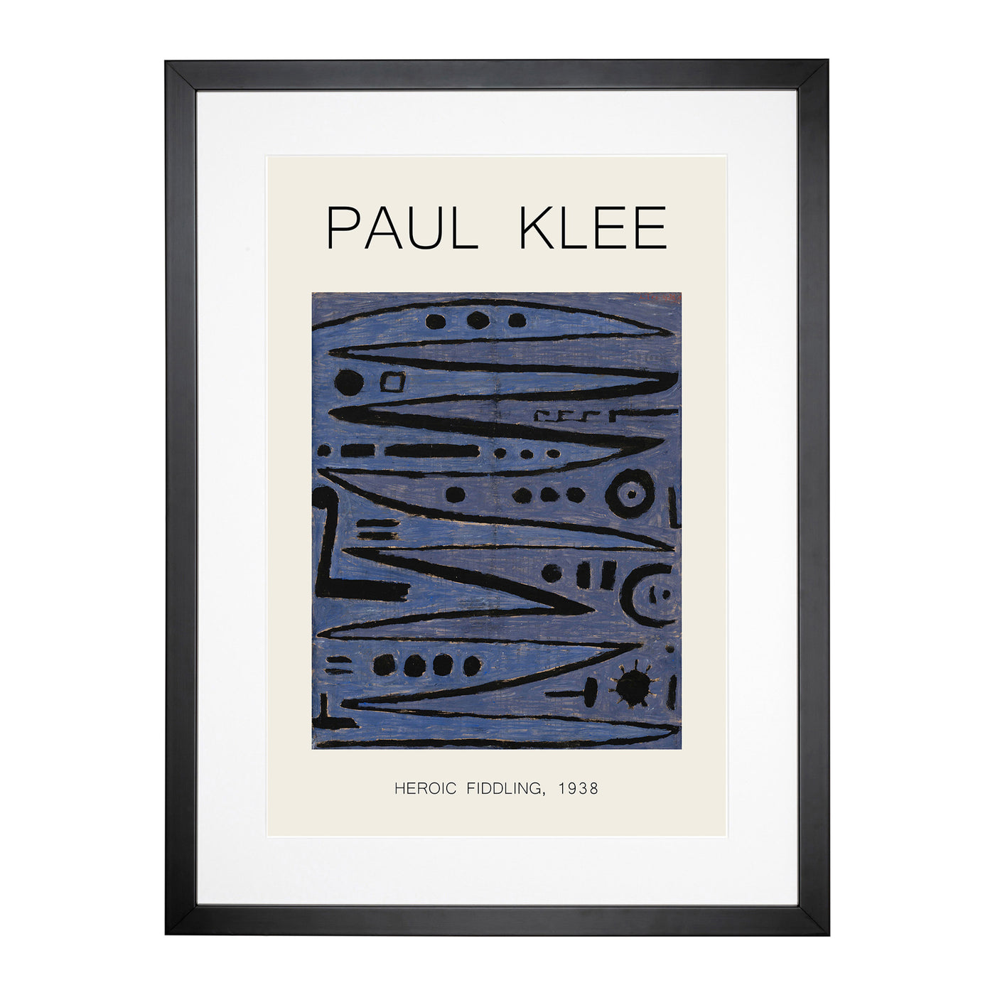 Heroic Strokes Of The Box Print By Paul Klee Framed Print Main Image