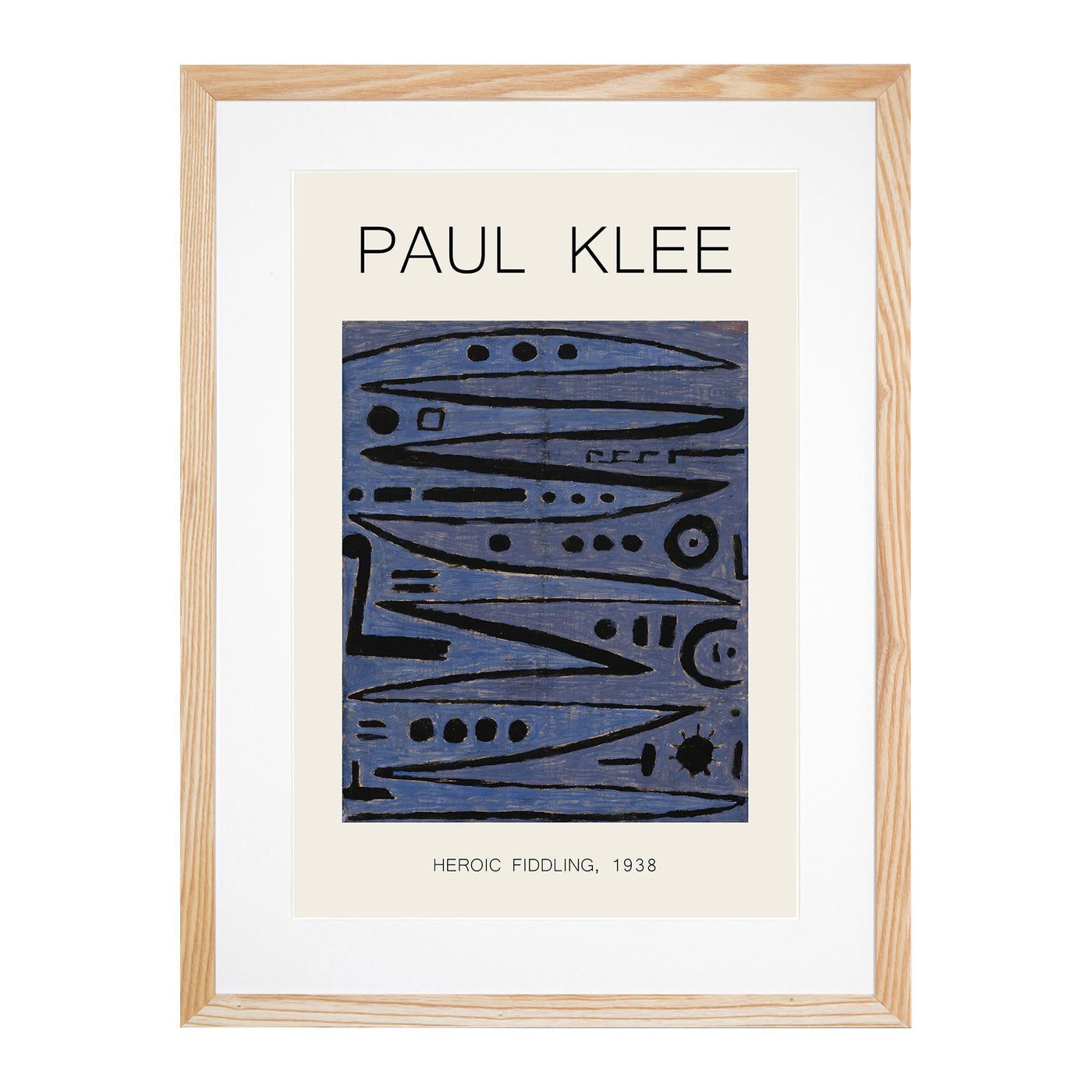 Heroic Strokes Of The Box Print By Paul Klee