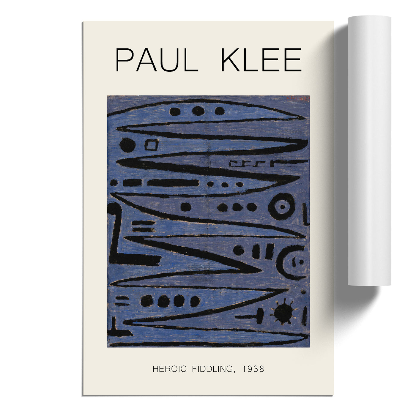 Heroic Strokes Of The Box Print By Paul Klee