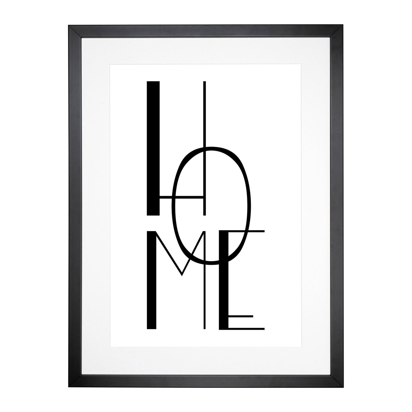 Home Typography Framed Print Main Image