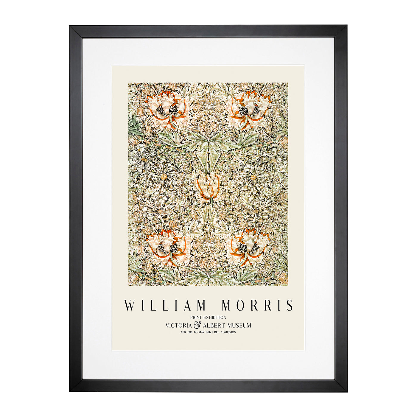 Honeysuckle Vol.3 Print By William Morris Framed Print Main Image