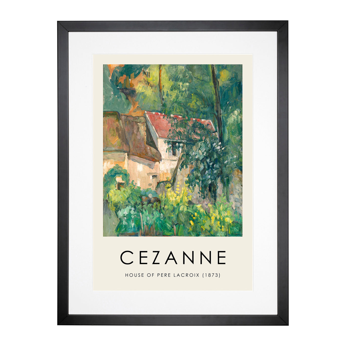 House Of Pere Lacroix Print By Paul Cezanne Framed Print Main Image