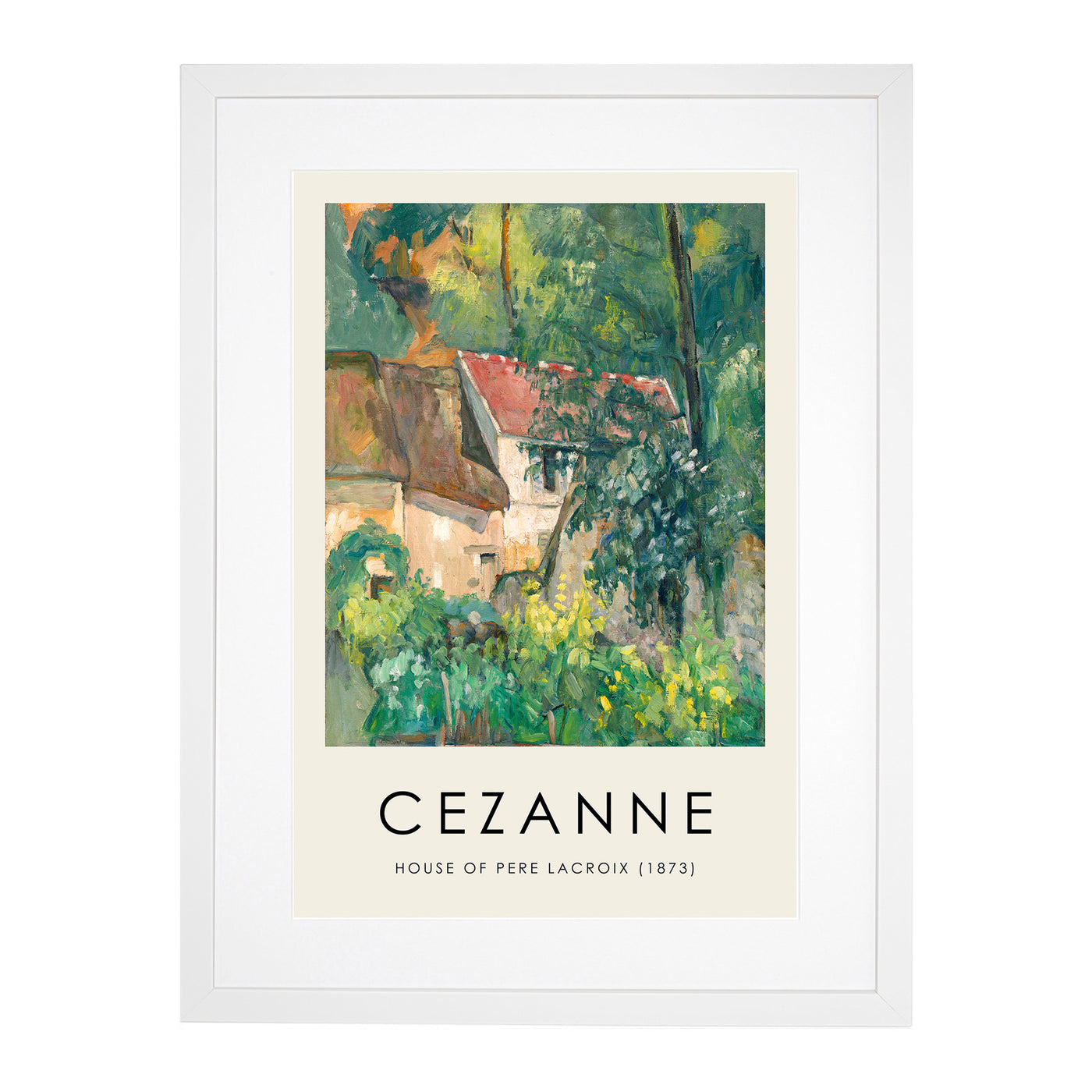 House Of Pere Lacroix Print By Paul Cezanne