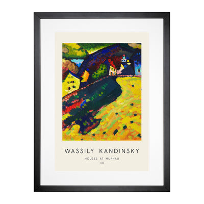 Houses At Murnau Print By Wassily Kandinsky Framed Print Main Image