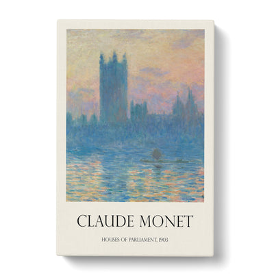 Houses Of Parliament In London Vol.1 Print By Claude Monet Canvas Print Main Image