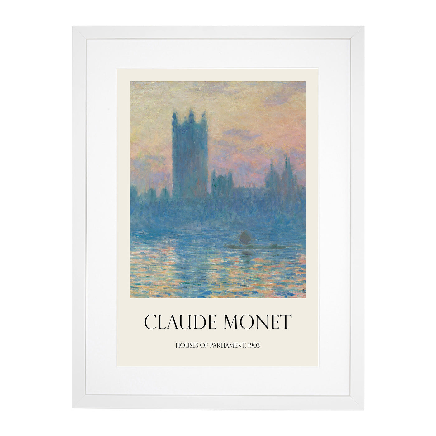 Houses Of Parliament In London Vol.1 Print By Claude Monet