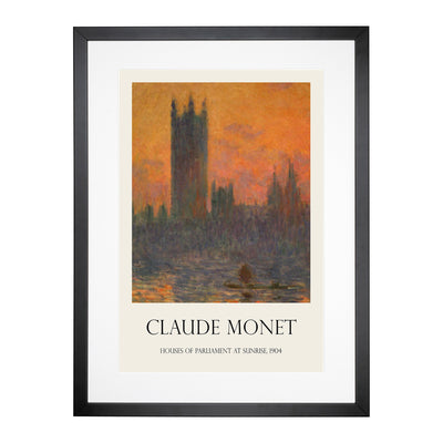 Houses Of Parliament In London Vol.2 Print By Claude Monet Framed Print Main Image