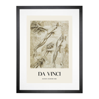 Human Anatomy Vol.1 Print By Leonardo Da Vinci Framed Print Main Image