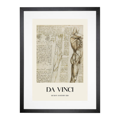 Human Anatomy Vol.6 Print By Leonardo Da Vinci Framed Print Main Image