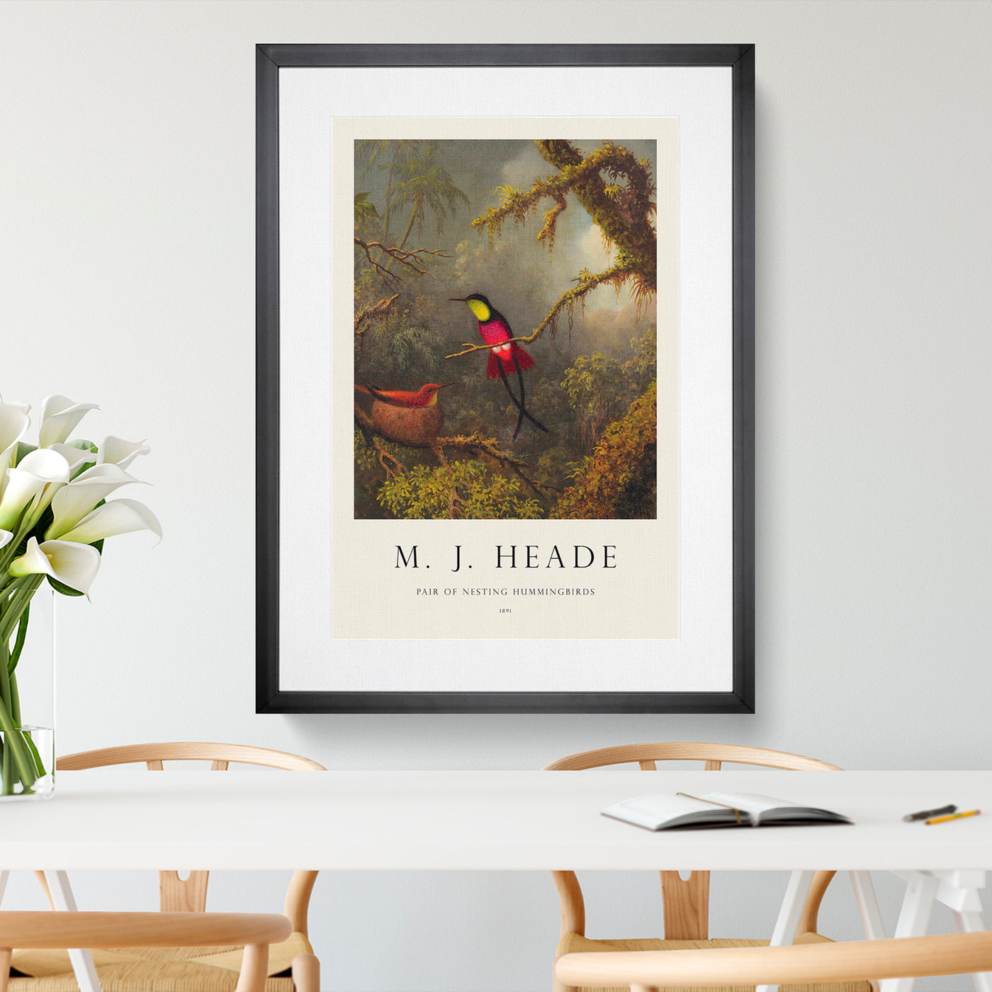 Hummingbird Print By Martin Johnson Heade