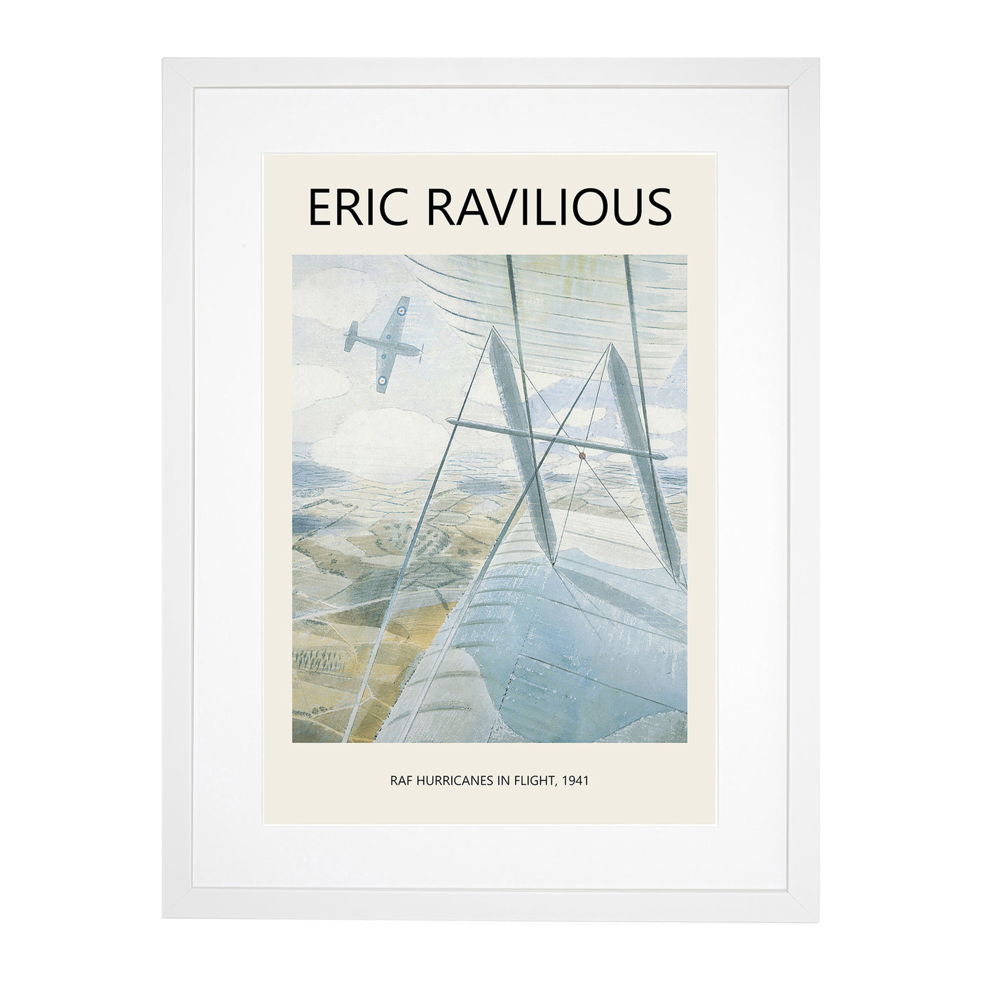 Hurricane In Flight Print By Eric Ravilious