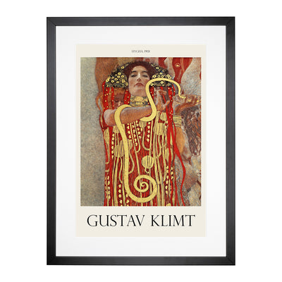 Hygeia Print By Gustav Klimt Framed Print Main Image