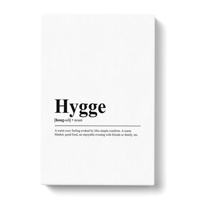 Hygge Typography Canvas Print Main Image