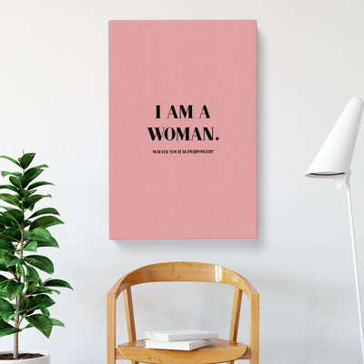 I Am A Woman Pink