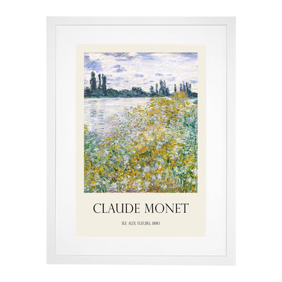 Ile Aux Fleurs Near Vetheuil Print By Claude Monet