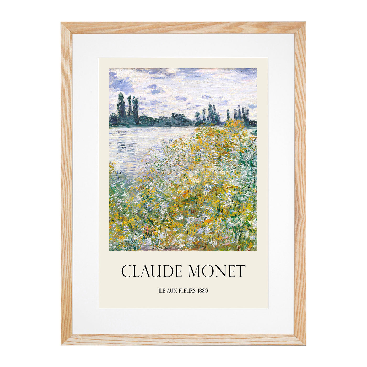 Ile Aux Fleurs Near Vetheuil Print By Claude Monet