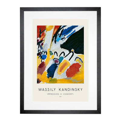 Impression Iii Print By Wassily Kandinsky Framed Print Main Image