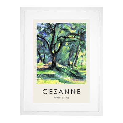 In The Woods Print By Paul Cezanne