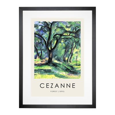 In The Woods Print By Paul Cezanne Framed Print Main Image