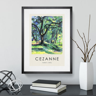 In The Woods Print By Paul Cezanne