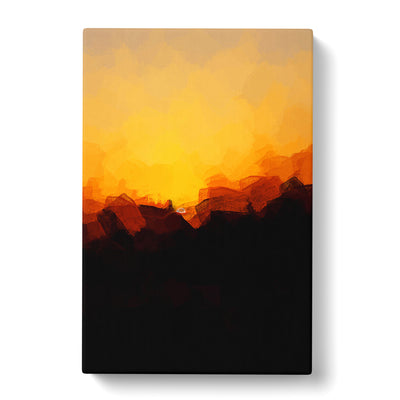 Indian Sunrise In Abstract Canvas Print Main Image