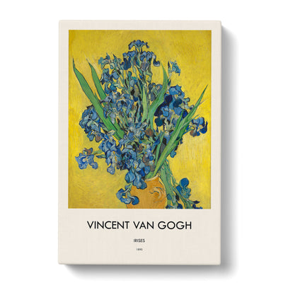 Iris Flowers In A Vase Print By Vincent Van Gogh Canvas Print Main Image