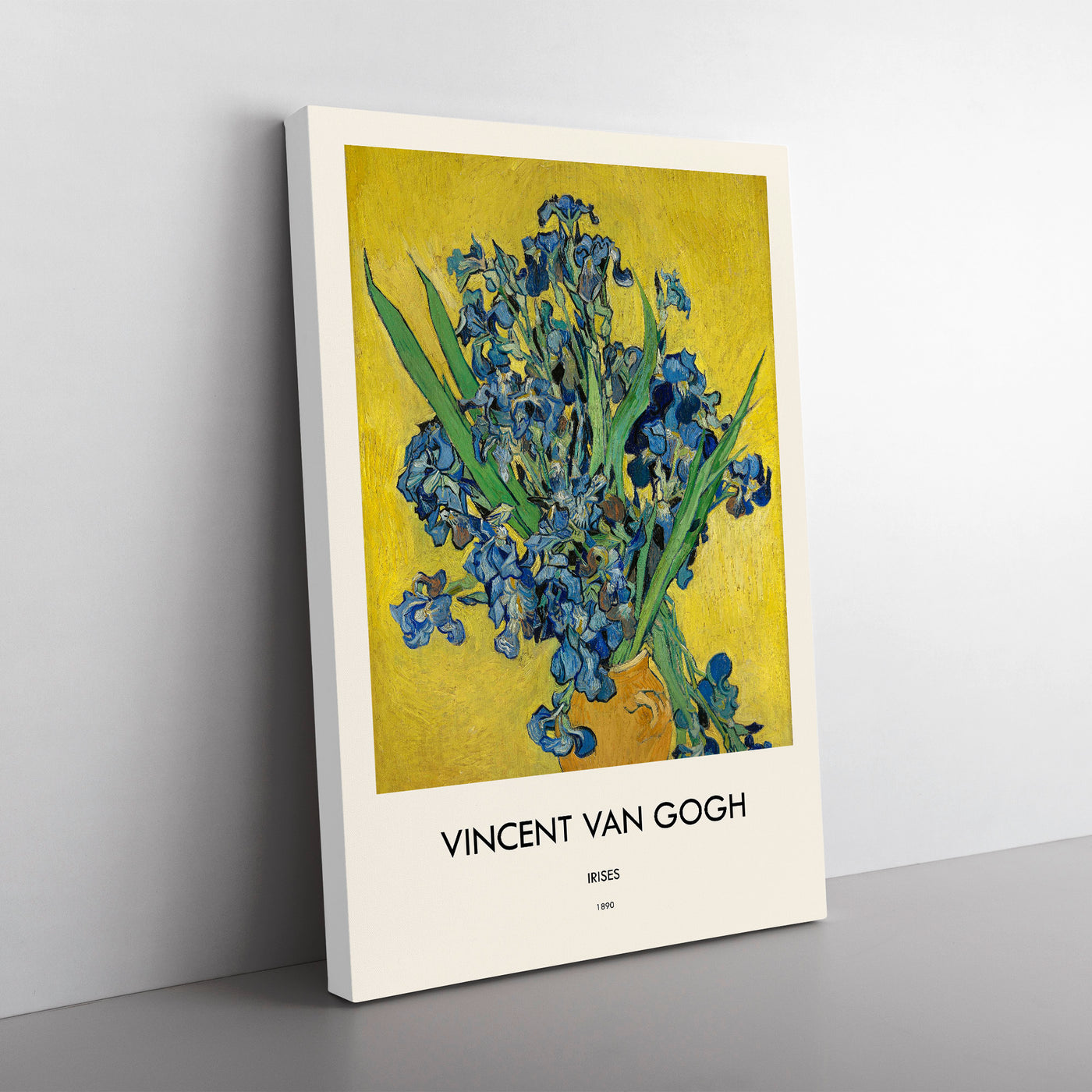 Iris Flowers In A Vase Print By Vincent Van Gogh
