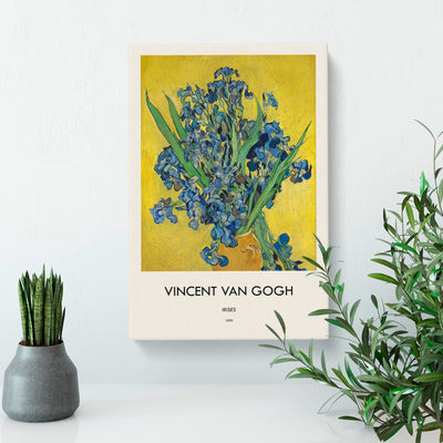 Iris Flowers In A Vase Print By Vincent Van Gogh