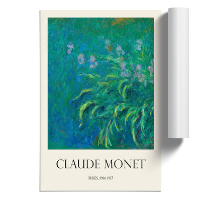 Irises Print By Claude Monet